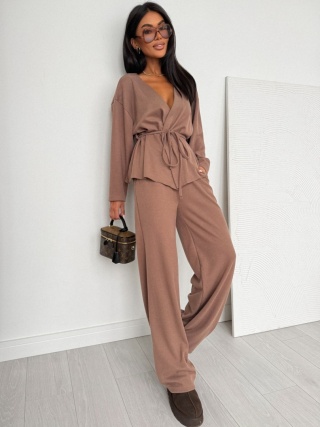 Komplet bawełniany ARIA Nugat