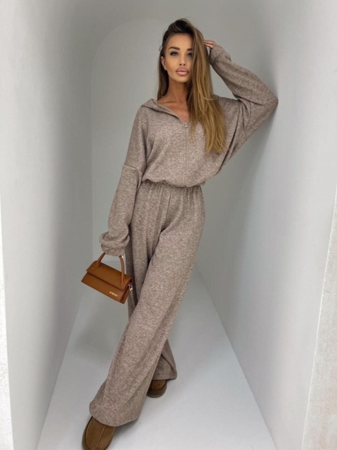 Komplet sweterkowy z wełną MILO Mocca II