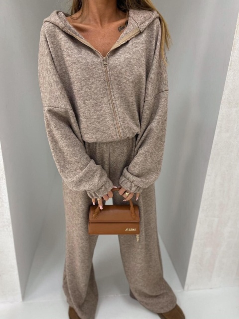 Komplet sweterkowy z wełną MILO Mocca II