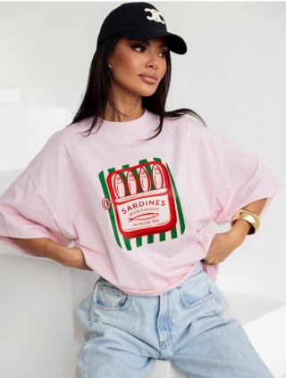 T-shirt SARDINES Róż