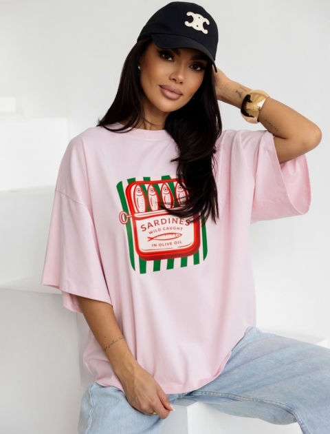 T-shirt SARDINES Róż
